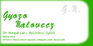 gyozo malovecz business card